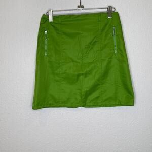 The Children’s Place Lime Green Skirt EUC Sz 14 Girls Polyester A-Line Y2K